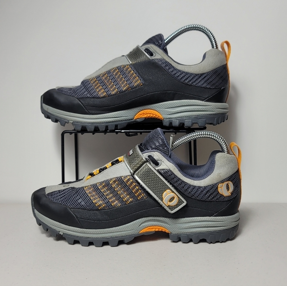 Pearl Izumi X-ALP Low Cycling Shoes Womens Sz EU 40 Gray Orange